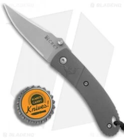 CRKT Lightfoot Urban Shark Liner Lock Knife Gray (2.5" Satin) -Crkt Shop CRKT Lightfoot Urban Shark gray satin BHQ 76311 er bottlecap