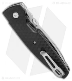 CRKT Lucas Burnley Aux Liner Lock Folding Knife Black (3.25" Satin) 1220 -Crkt Shop CRKT Lucas Burnley Aux Liner Lock Folding Knife Black 3.25 Satin 1220 BHQ 51815 LS Side