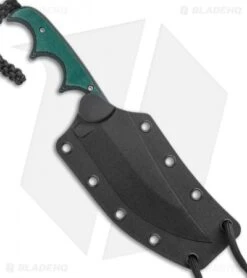 CRKT Folts Minimalist Katana Neck Knife Green Resin/Fiber (3.6" Bead Blast) -Crkt Shop CRKT Minimalist Katana Neck Knife BB BHQ 138970 jr sheath