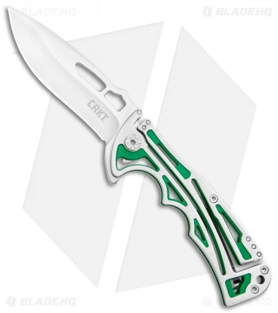 CRKT Nirk Tighe 2 Knife Green Stainless Steel (3.2" Satin) 5241 1 CRKT Nirk Tighe 2 Knife Green Stainless Steel (3.2" Satin) 5241