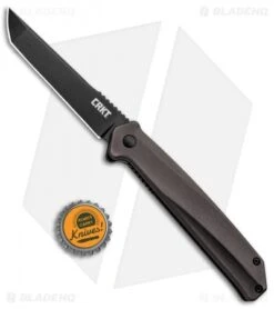 CRKT Onion Helical Liner Lock Knife Black Aluminum (3.52" Black D2) K500GKP 7 CRKT Onion Helical Liner Lock Knife Black Aluminum (3.52" Black D2) K500GKP -Crkt Shop CRKT Onion Helical LL Tanto Aluminum Black K500GKP BHQ 92301 jr bottlecap