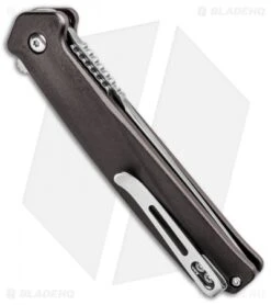 CRKT Onion Helical Liner Lock Tanto Knife Aluminum (3.52" Satin) K500GXP 6 CRKT Onion Helical Liner Lock Tanto Knife Aluminum (3.52" Satin) K500GXP -Crkt Shop CRKT Onion Helical LL Tanto Aluminum Satin K500GXP BHQ 92300 jr side