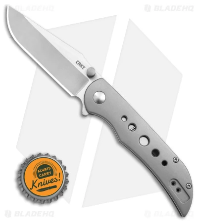 CRKT Oxcart Frame Lock Assisted Knife Stainless Steel (3.05" Satin) 6135 4 CRKT Oxcart Frame Lock Assisted Knife Stainless Steel (3.05" Satin) 6135 - Image 4