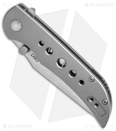 CRKT Oxcart Frame Lock Assisted Knife Stainless Steel (3.05" Satin) 6135 2 CRKT Oxcart Frame Lock Assisted Knife Stainless Steel (3.05" Satin) 6135 - Image 2