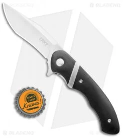 CRKT Philip Booth Snarky Recurve Liner Lock Flipper Knife (3.25" Satin) 7280 -Crkt Shop CRKT Philip Booth Snarky Recurve LL Satin 7280 BHQ 71233 jr bottlecap