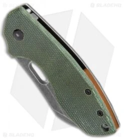 Crkt Shop -Crkt Shop CRKT Pilar FL Green Micarta Smokewash D2 BHQ 113627 jr spine