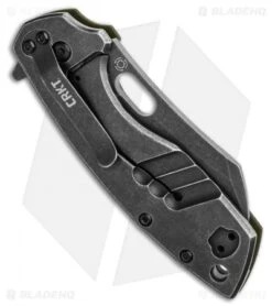 CRKT Pilar Large Frame Lock Knife OD Green G-10 (2.6" Black SW D2) BHQ Exclusive -Crkt Shop CRKT Pilar Large Frame Lock Knife OD Green G 10 Black SW BHQ 117055 jr side