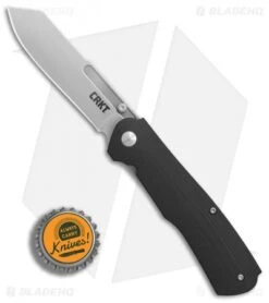 CRKT Radic Spring Assisted Knife Black G-10 (3.3" Satin) 6040 -Crkt Shop CRKT Radic Black G10 satin BHQ 76682 er bottlecap