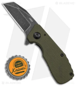 CRKT Graham Razelcliffe Frame Lock Knife OD Green G-10 (2.4" Black Stonewash) -Crkt Shop CRKT Razecliffe OD G10 Black Blade BHQ 140696 td size
