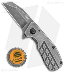CRKT Razelcliffe Compact Frame Lock Knife Stainless Steel (2.4" Black SW) 4021 -Crkt Shop CRKT Razelcliffe Compact Frame Lock Knife Stainless Steel 2.4in Black SW 4021 BHQ 113911 LS Bottlecap
