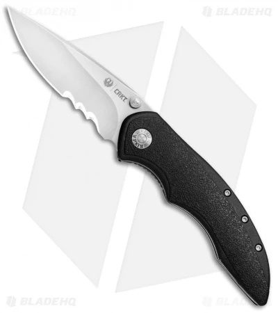 CRKT Ruger Knives High-Brass Spring Assisted Knife Black (3.2" Satin Serr) R2601 1 CRKT Ruger Knives High-Brass Spring Assisted Knife Black (3.2" Satin Serr) R2601