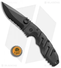 CRKT Ryan Seven Liner Lock Knife Black (3.375" Black Serr) 6813K -Crkt Shop CRKT Ryan Seven LL Black Black Serr 6813K BHQ 75698 jr bottlecap