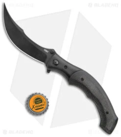 CRKT Ritual Spring Assisted Knife Black Micarta (4.37" Black 14C28N) 7471K -Crkt Shop CRKT SA Black Resin Infused Fiber Black BHQ 176877 jr bottlecap