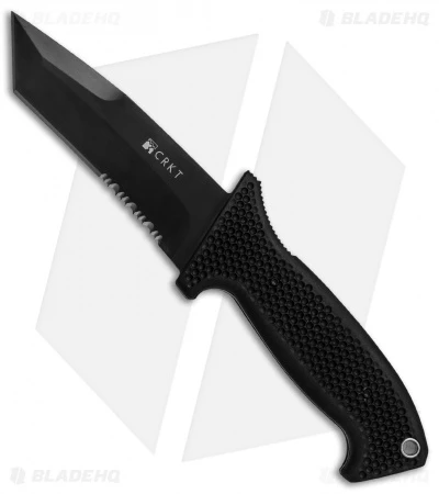 CRKT M60-14NK SOTFB Fixed Blade Knife Tanto (4.38" Black Serr) 1 CRKT M60-14NK SOTFB Fixed Blade Knife Tanto (4.38" Black Serr)