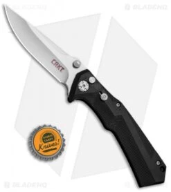 CRKT Tighe Tac Two Clip Point Automatic Knife GRN (3.38" Satin) 5230-Conv -Crkt Shop CRKT Tighe Tac Two Clip GRN CONV CRKT 5230 BHQ 71815 jr bottlecap