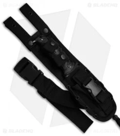 CRKT Ultima Tactical Fixed Blade Knife Black GFN (4.8" Gray Serr) 2125 -Crkt Shop CRKT Ultima Tactical GFN Gray Serr 2125 BHQ 49845 jr sheath