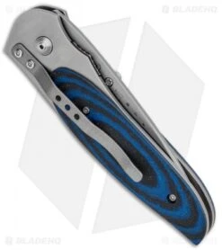 CRKT Viele Wasp Liner Lock Knife Black/Blue G-10 (2.8" Bead Blast) 8002 6 CRKT Viele Wasp Liner Lock Knife Black/Blue G-10 (2.8" Bead Blast) 8002 -Crkt Shop CRKT Viele Wasp LL Black Blue G 10 BB 8002 BHQ 87016 jr side