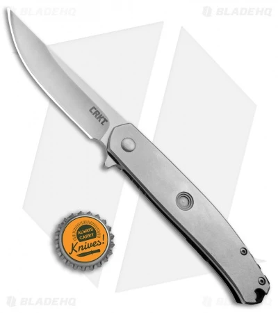 CRKT Vizzle Frame Lock Knife Stainless Steel (3.35" Satin) 5320 4 CRKT Vizzle Frame Lock Knife Stainless Steel (3.35" Satin) 5320 - Image 4