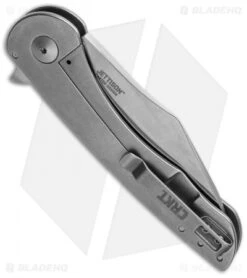 CRKT Jettison Frame Lock Flipper Knife (3.25" Stonewash) 6130 -Crkt Shop ckrt jettison 6130 cm side