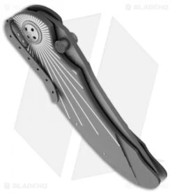 CRKT Starlight E-Lock 7343 Automatic Conversion (3.25" Plain) -Crkt Shop crkt e lock starlight 7343 side