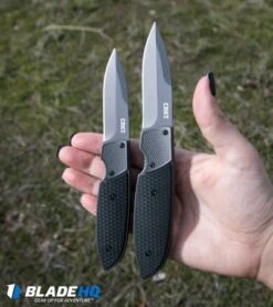 CRKT Russ Kommer Fulcrum 2 Folding Knife GRN (3.18" Gray) 7435 -Crkt Shop crkt fulcrum 2 size comparison hand dl
