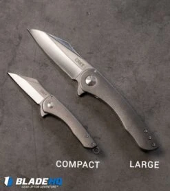 CRKT Jettison Frame Lock Flipper Knife (3.25" Stonewash) 6130 -Crkt Shop crkt jettison knife size comparison bp