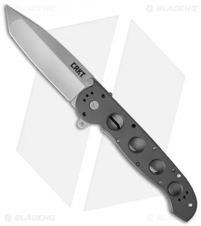 CRKT Kit Carson M16-04S Classic Tanto Flipper Knife Aluminum (3.875" Bead Blast) 1 CRKT Kit Carson M16-04S Classic Tanto Flipper Knife Aluminum (3.875" Bead Blast)