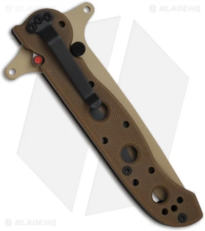 CRKT Carson M16-13DSFG Tanto Flipper Knife Desert Tan G-10 (3.5" Serr) 2 CRKT Carson M16-13DSFG Tanto Flipper Knife Desert Tan G-10 (3.5" Serr) - Image 2