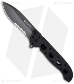 CRKT Carson M21-12G Liner Lock Knife Black G-10 (3" Gray Serr)