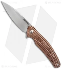 CRKT Ken Onion Ripple Bronze Folding Knife (3.16" Satin Plain) K406BXP