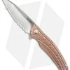 CRKT Ken Onion Ripple Bronze Folding Knife (3.16" Satin Serr) K406BXS