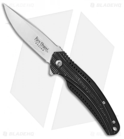 CRKT Ripple Liner Lock Knife Black Aluminum (3.125" Satin) K415KXP *Autographed 1 CRKT Ripple Liner Lock Knife Black Aluminum (3.125" Satin) K415KXP *Autographed