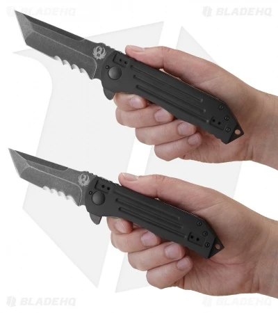 CRKT Ruger Knives 2-Stage Tanto Flipper Knife (4" Black SW) R2101K 3 CRKT Ruger Knives 2-Stage Tanto Flipper Knife (4" Black SW) R2101K - Image 3